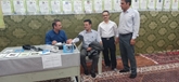 برپایی میز خدمت در محل مصلی نماز جمعه شهرستان ماهنشان   