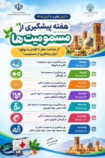 معاون غذا و داروی دانشگاه علوم پزشکی زنجان: «از شناخت خطر تا اقدام به‌موقع» شعار هفته پیشگیری از مسمومیت‌هاست